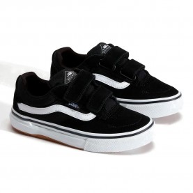 Детски маратонки Vans Skate Kids Kyle Walker Wafflecup V trainers - Black (Black / White) детски,маратонки,мъжки,маратонки,дамски,маратонки,vans,skate,kids,kyle,walker,wafflecup,v,trainers,black,(black,white)