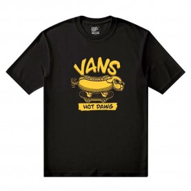 Тениска Vans Hot Dawg short sleeve T-shirt - Black (Black) тениска,мъжки,тениски,дамски,тениски,vans,hot,dawg,short,sleeve,t,shirt,black,(black)