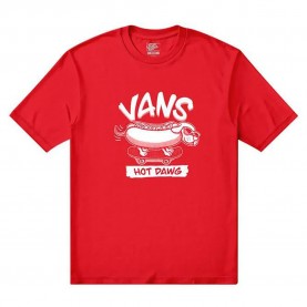 Тениска Vans Hot Dawg short sleeve T-shirt - Red (Racing Red) тениска,мъжки,тениски,дамски,тениски,vans,hot,dawg,short,sleeve,t,shirt,red,(racing,red)