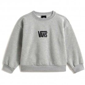 Блуза Vans Stretch Logo Crew sweatshirt - Grey (Cement Heather 1) блуза,детски,блузи,vans,stretch,logo,crew,sweatshirt,grey,(cement,heather,1)