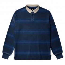 Тениска Vans Vrugby Knit long sleeve T-shirt - Blue (Dress Blues) тениска,мъжки,тениски,дамски,тениски,vans,vrugby,knit,long,sleeve,t,shirt,blue,(dress,blues)