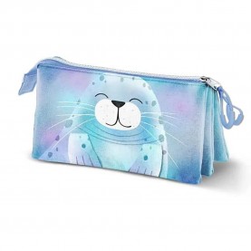 Karactermania Oh My Pop Sealy Triple 11x23x8 cm pencil case - Blue (Blue) ученически,принадлежности,karactermania,oh,my,pop,sealy,triple,11x23x8,cm,pencil,case,blue,(blue)