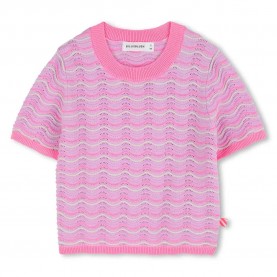Блуза Billieblush U21944 short sleeve sweater - Pink (Mallow) блуза,мъжки,пуловери,дамски,пуловери,billieblush,u21944,short,sleeve,sweater,pink,(mallow)