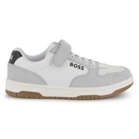 Маратонки BOSS J52806 trainers - Grey (White) маратонки,мъжки,маратонки,дамски,маратонки,boss,j52806,trainers,grey,(white)