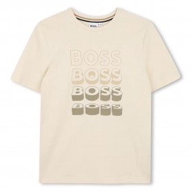 Тениска BOSS J52982 short sleeve T-shirt - Beige (Sand) тениска,мъжки,тениски,дамски,тениски,boss,j52982,short,sleeve,t,shirt,beige,(sand)