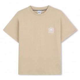 Тениска BOSS J52991 short sleeve T-shirt - Beige (Beige) тениска,мъжки,тениски,дамски,тениски,boss,j52991,short,sleeve,t,shirt,beige,(beige)
