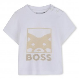 Тениска BOSS J53034 short sleeve T-shirt - White (White) тениска,мъжки,тениски,дамски,тениски,boss,j53034,short,sleeve,t,shirt,white,(white)