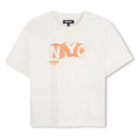 Тениска DKNY D62542 short sleeve T-shirt - Beige (Yellow) тениска,мъжки,тениски,дамски,тениски,dkny,d62542,short,sleeve,t,shirt,beige,(yellow)
