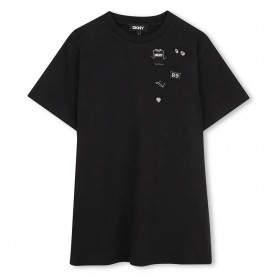 Рокля DKNY D62696 short sleeve dress - Black (Black) рокля,дамски,поли,и,рокли,dkny,d62696,short,sleeve,dress,black,(black)