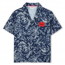 риза,с,къс,ръкав,дамски,ризи,мъжки,ризи,hugo,g01001,short,sleeve,shirt,blue,(blue,white)