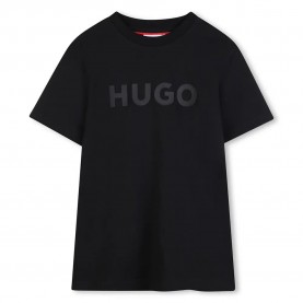 Тениска HUGO G01014 short sleeve T-shirt - Black (Black) тениска,мъжки,тениски,дамски,тениски,hugo,g01014,short,sleeve,t,shirt,black,(black)