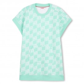 рокля,дамски,поли,и,рокли,hugo,g01027,short,sleeve,dress,green,(linden)
