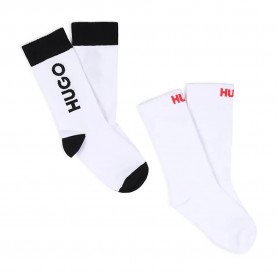Чорапи HUGO G01169 socks 2 pairs - White (White) чорапи,мъжки,чорапи,дамски,чорапи,hugo,g01169,socks,2,pairs,white,(white)
