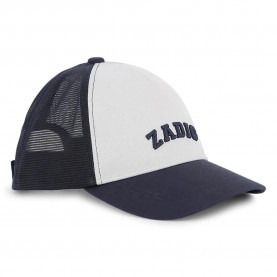 юношеска,шапка,всички,шапки,zadig,&,voltaire,x60620,junior,cap,white,blue,(blue)