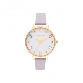 часовник,часовници,olivia,burton,ob16rb11,quartz,34m,woman,watch,refurbished,golden,(golden,purple,white)