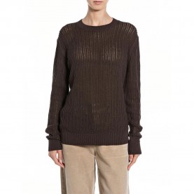 блуза,мъжки,пуловери,дамски,пуловери,replay,dk4209.000.g24048,sweater,brown,(coffe)