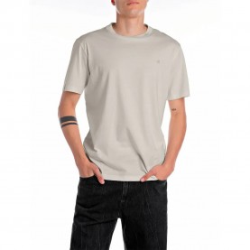 тениска,мъжки,тениски,дамски,тениски,replay,m3097,.000.2660,short,sleeve,t,shirt,beige,(bone)