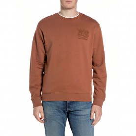 блуза,мъжки,пуловери,replay,m3308,.000.23802,sweatshirt,brown,(tobacco)