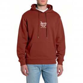 Суичър Replay M3310 .000.23802 hoodie - Orange (Chocolate) суичър,мъжки,пуловери,replay,m3310,.000.23802,hoodie,orange,(chocolate)