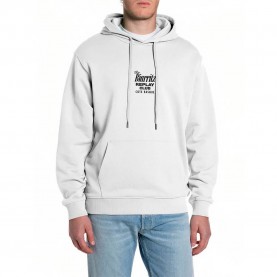 Суичър Replay M3310 .000.23802 hoodie - White (Natural White) суичър,мъжки,пуловери,replay,m3310,.000.23802,hoodie,white,(natural,white)