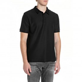 Replay M3318 .000.24036 short sleeve polo - Black (Black) дамски,блузи,с,яка,мъжки,блузи,с,яка,replay,m3318,.000.24036,short,sleeve,polo,black,(black)