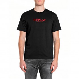 Тениска Replay M3341 .000.2660 short sleeve T-shirt - Black (Black) тениска,мъжки,тениски,дамски,тениски,replay,m3341,.000.2660,short,sleeve,t,shirt,black,(black)