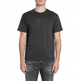 Тениска Replay M3341 .000.2660 short sleeve T-shirt - Grey (Iron) тениска,мъжки,тениски,дамски,тениски,replay,m3341,.000.2660,short,sleeve,t,shirt,grey,(iron)