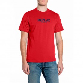 Тениска Replay M3341 .000.2660 short sleeve T-shirt - Red (Red) тениска,мъжки,тениски,дамски,тениски,replay,m3341,.000.2660,short,sleeve,t,shirt,red,(red)