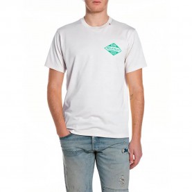 Тениска Replay M3344 .000.2660 short sleeve T-shirt - White (Natural White) тениска,мъжки,тениски,дамски,тениски,replay,m3344,.000.2660,short,sleeve,t,shirt,white,(natural,white)