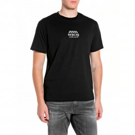 Тениска Replay M3355 .000.2660 short sleeve T-shirt - Black (Black) тениска,мъжки,тениски,дамски,тениски,replay,m3355,.000.2660,short,sleeve,t,shirt,black,(black)