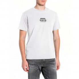 тениска,мъжки,тениски,дамски,тениски,replay,m3355,.000.2660,short,sleeve,t,shirt,white,(natural,white)