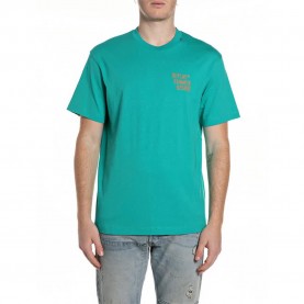 Тениска Replay M3378 .000.23608P short sleeve T-shirt - Green (Emerald) тениска,мъжки,тениски,дамски,тениски,replay,m3378,.000.23608p,short,sleeve,t,shirt,green,(emerald)