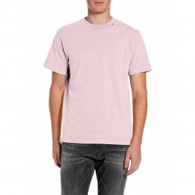 тениска,мъжки,тениски,дамски,тениски,replay,m3379,.000.22662n,short,sleeve,t,shirt,beige,pink,(pale,pink)