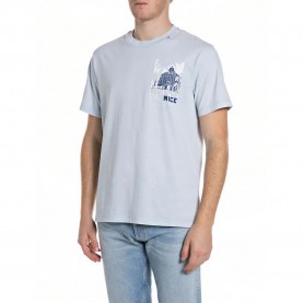 тениска,мъжки,тениски,дамски,тениски,replay,m3401,.000.22662n,short,sleeve,t,shirt,blue,(light,azure)