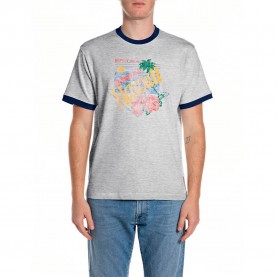 тениска,мъжки,тениски,дамски,тениски,replay,m3511,.000.23792p,short,sleeve,t,shirt,grey,(brooklin,grey,melange)