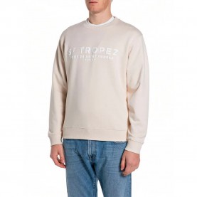 Блуза Replay M3551 .000.23802 sweatshirt - Beige (Cream) блуза,мъжки,пуловери,replay,m3551,.000.23802,sweatshirt,beige,(cream)