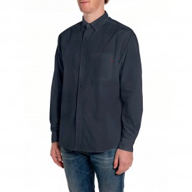 Риза с дълъг ръкав Replay M4144 .000.85486 long sleeve shirt - Blue (Dark Navy) риза,с,дълъг,ръкав,дамски,ризи,мъжки,ризи,replay,m4144,.000.85486,long,sleeve,shirt,blue,(dark,navy)