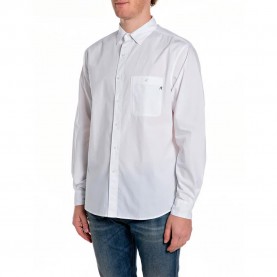 Риза с дълъг ръкав Replay M4144 .000.85486 long sleeve shirt - White (White) риза,с,дълъг,ръкав,дамски,ризи,мъжки,ризи,replay,m4144,.000.85486,long,sleeve,shirt,white,(white)