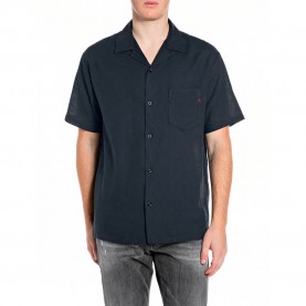 Риза с къс ръкав Replay M4157 .000.85476 short sleeve shirt - Blue (Dark Navy) риза,с,къс,ръкав,дамски,ризи,мъжки,ризи,replay,m4157,.000.85476,short,sleeve,shirt,blue,(dark,navy)