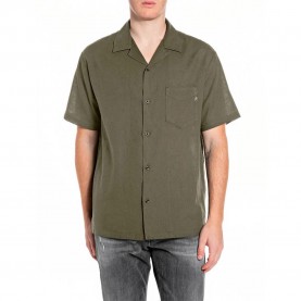 Риза с къс ръкав Replay M4157 .000.85476 short sleeve shirt - Green (Tundra Green) риза,с,къс,ръкав,дамски,ризи,мъжки,ризи,replay,m4157,.000.85476,short,sleeve,shirt,green,(tundra,green)