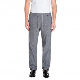 Панталони Replay M9065 .000.52887 pants - Grey (Black / Chalk) панталони,мъжки,панталони,дамски,панталони,replay,m9065,.000.52887,pants,grey,(black,chalk)