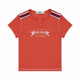 Тениска Replay SG7310.050.2660 short sleeve T-shirt - Red / Orange (Beatriz Red) тениска,мъжки,тениски,дамски,тениски,replay,sg7310.050.2660,short,sleeve,t,shirt,red,orange,(beatriz,red)