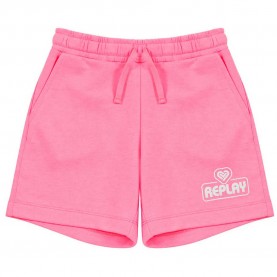 Къси панталони Replay SG9660.050.24080 sweat shorts - Pink (Pink Fluo) къси,панталони,мъжки,панталони,дамски,панталони,replay,sg9660.050.24080,sweat,shorts,pink,(pink,fluo)