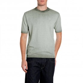 блуза,мъжки,пуловери,дамски,пуловери,replay,uk4718.000.g20785a,short,sleeve,sweater,green,(tundra,green)