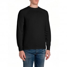 блуза,мъжки,пуловери,дамски,пуловери,replay,uk5160.000.g23774,sweater,black,(black)