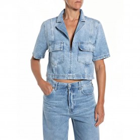 Риза с къс ръкав Replay W2436 .000.268 169 short sleeve shirt - Blue (Light Blue) риза,с,къс,ръкав,дамски,ризи,мъжки,ризи,replay,w2436,.000.268,169,short,sleeve,shirt,blue,(light,blue)