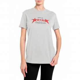 Тениска Replay W3566I.000.22658D short sleeve T-shirt - Grey (Silver Birch) тениска,мъжки,тениски,дамски,тениски,replay,w3566i.000.22658d,short,sleeve,t,shirt,grey,(silver,birch)