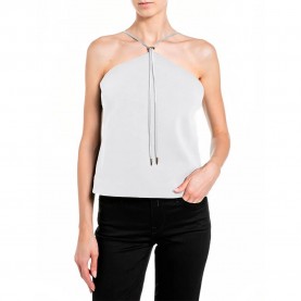 Тениска Replay W3805 .000.24003 sleeveless T-shirt - White (Natural White) тениска,мъжки,тениски,дамски,тениски,replay,w3805,.000.24003,sleeveless,t,shirt,white,(natural,white)