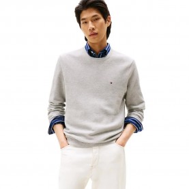 Блуза Tommy hilfiger MW0MW36347 sweater - Grey (Light Grey Heather) блуза,мъжки,пуловери,дамски,пуловери,tommy,hilfiger,mw0mw36347,sweater,grey,(light,grey,heather)