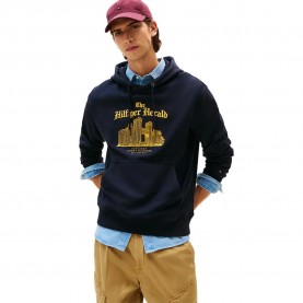Суичър Tommy hilfiger Herald Skyline hoodie - Blue (Desert Sky) суичър,мъжки,пуловери,tommy,hilfiger,herald,skyline,hoodie,blue,(desert,sky)